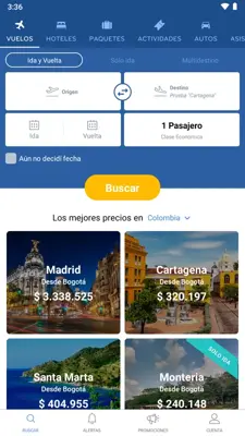 Turismocity Vuelos Baratos android App screenshot 0